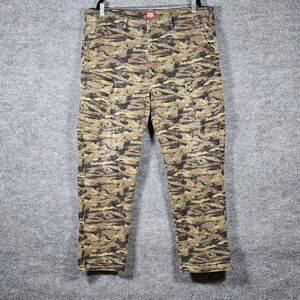 Levis XX Cargo Taper Pants Mens 38 Tiger Stripe Camo Green Brown Tapered Leg